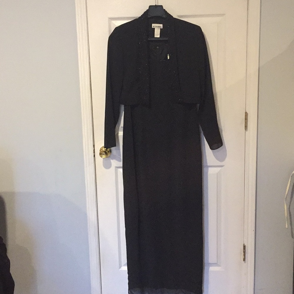 Long black gown